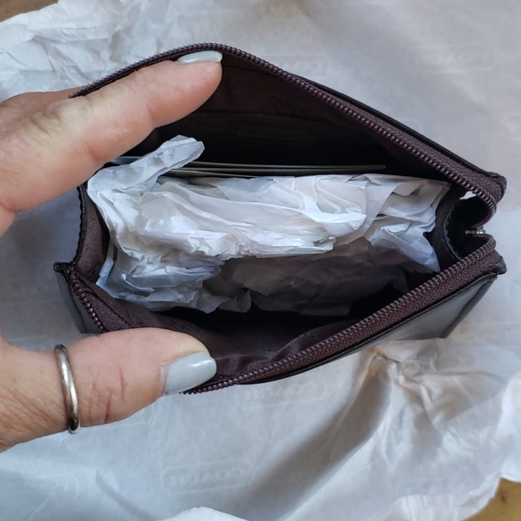 Vintage Coach Mahogany cosmetic case BNWT - Picture 2 of 11